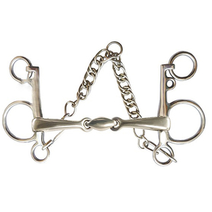 Equipo Ecuestre de Acero Inoxidable de Alta Calidad a Precio Razonable, Bocados Pelham con Cadena de Eslabones Múltiples - Product Image 6