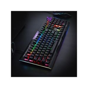 EK925 II <b>RGB</b> LED Rainbow Backlit Wired Mechanical Gaming <b>Keyboard</b> Yellow Switches Windows Compatible PC 104 Keys - Product Image 5