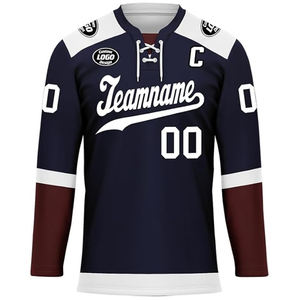 Custom Team Ice Hockey Jersey 100% Polyester Sublimation Printed Customizable Pakistan Manufacturer OEM Wholesale Supplier USA - Product Image 4
