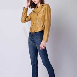 Chaqueta de Cuero de Manga Larga con Logotipo Personalizado, Diseño de Alta Calidad, Crea Tu Propio Estilo, Chaquetas de Cuero para Mujer - Product Image 2