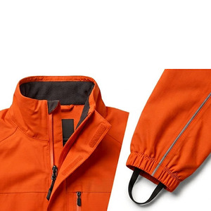 Chaqueta de Senderismo Impermeable con Cuello Alto y Revestimiento Soft Shell para Hombre, Cortavientos con Cierre Completo y Logotipo Personalizado, Chaqueta para Lluvia - Product Image 6