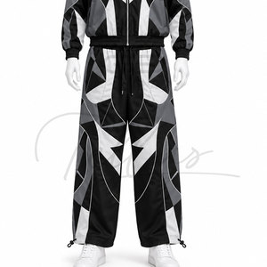Trajes Deportivos de Alta Calidad para Hombre, Traje Deportivo Moderno de Corte Ajustado con Combinación de Colores para Entrenamiento - Product Image 4