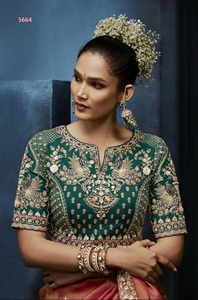 Sari Tradicional Indio Elegante de Última Moda, Adornado con Cuentas de Cristal, Sari Elegante para Fiestas y Bodas para Mujeres - Product Image 2