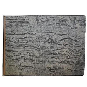 柔性石材贴面天然薄Zeera黑色板岩石材贴面1毫米2毫米户外墙面装饰石材贴面