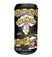 Bonbons durs multicolores Warheads Atomic Fizz saveur fruits acidulés, bouteille de 42g, durée de conservation de 24 mois, vente en gros et au détail