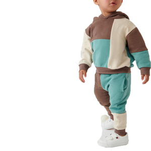 Conjunto Deportivo Infantil de 2 Piezas, Estampado y Liso, Personalizable, Transpirable, Ecológico, de Secado Rápido, 100% Algodón, Ropa Urbana - Product Image 1