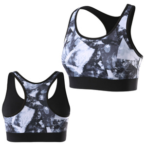 เสื้อชั้นในกีฬาโยคะผู้หญิงผ้าสแปนเด็กซ์ไร้รอยต่อพิมพ์ลายแบบซับลิเมชั่นคุณภาพสูง ระบายอากาศได้ดี เหมาะสำหรับออกกำลังกาย ฟิตเนส และเล่นกีฬา - Product Image 2