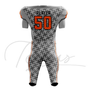 Uniforme de football américain personnalisé, uniforme de l'équipe nationale de football américain, uniforme de football américain à 12 panneaux, uniformes de football de qualité supérieure - Product Image 2