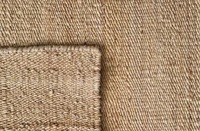 Tapis d'intérieur uni HARI ENTERPRISES HE379 en jute naturelle tissé à la main, à poils ras, épaisseur moyenne, écologique, avec envers en jute, pour salon
