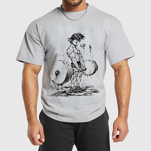 Camiseta Deportiva de Punto para Gimnasio, 100% Algodón, Secado Rápido, Transpirable, Manga Corta, Ropa Deportiva para Hombre, Nueva Llegada - Product Image 1
