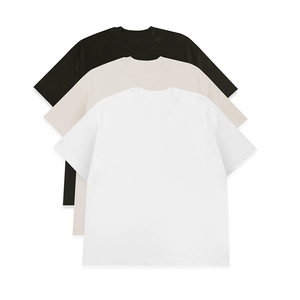 <b>Mens</b> <b>White</b> Basic Cotton T <b>Shirt</b> Oversized Round Neck <b>Short</b> <b>Sleeve</b> Loose Fit Casual Streetwear Fashion Tee - Product Image 3