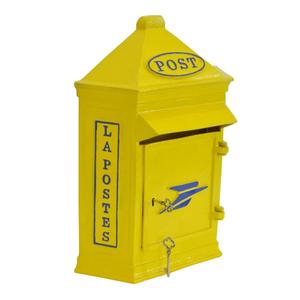 Boîte aux lettres en métal personnalisable en couleur et design, pour montage mural, en fonte, décorative, pour colis et journaux. - Product Image 1