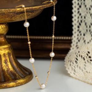 Collar de Cielo Estrellado Versión Coreana para Mujer, Lujoso con Perlas Naturales de Agua Dulce, Accesorio Versátil - Product Image 4