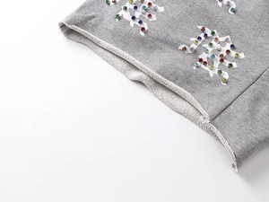 Pantalones Cortos de Hombre Grises Lisos Estilo Urbano Casual de Punto 100% Algodón Transpirables Ecológicos de Cintura Media con Cordón de Terry - Product Image 3