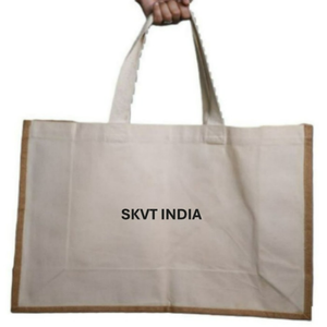 Recycled Organic Cotton Tote Bag Eco-Friendly Reusable 100% Cotton Custom Logo Size Printed Low MOQ Women's Grocery Shopping Bag - Product Image 1