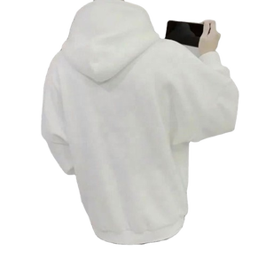 Vêtements décontractés, mode automne et hiver, sweat-shirts à capuche à manches longues, couleur unie, 100% coton, polaire, vente promotionnelle, sweat-shirts d'hiver - Product Image 5
