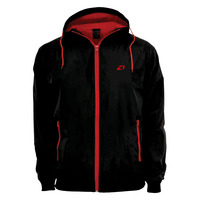 Veste coupe-vent réfléchissante avec logo personnalisé USA, fermeture éclair, tissu ripstop, vêtements de sport, résistante au vent, légère, imperméable, pour homme