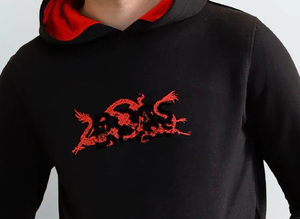 Sweat-shirt à capuche imprimé pour homme, coupe ajustée, en coton premium, décontracté, respirant, respectueux de l'environnement, OEM - Product Image 3