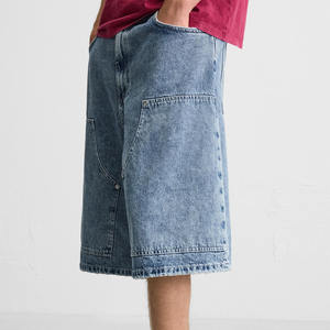 Shorts en jean personnalisés style streetwear pour hommes – Vente en gros de shorts en denim pour hommes - Product Image 3