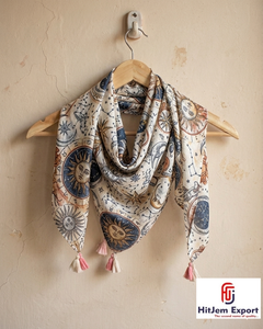Pañuelo de Seda de Lujo para Mujer con Estampado Digital, Suave y Ligero, Cuadrado, Fabricante OEM de Telas, Personalizado - Product Image 4