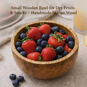 Bol en bois naturel fait à la main, bol de service en bois massif, bol décoratif pour fruits et salades, vaisselle pour la maison et les restaurants - Product Image 6