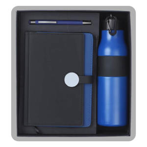 Set de Regalo Liviya Premium Business 3 en 1: Cuaderno de Cuero PU con Grabado, Bolígrafo Personalizado y Botella de Agua de Acero Inoxidable para San Valentín - Product Image 1