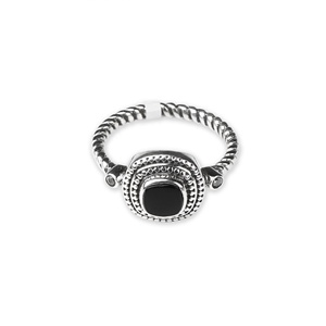 Trending Top Quality <b>Black</b> Onyx & Cubic Zirconia Gemstone 925 Solid Sterling Silver Handmade Women's <b>Ring</b> For Wholesale - Product Image 1
