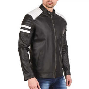 Chaqueta de cuero estilo streetwear para hombre, cómoda ropa urbana con un diseño moderno y casual. - Product Image 4