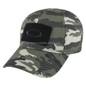 Gorra de béisbol de camuflaje ajustable, gorra táctica de malla con parche - Product Image 2