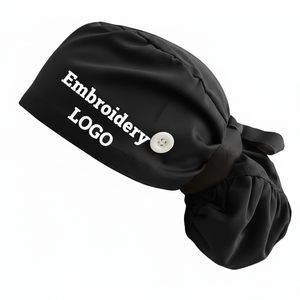 Casquettes de travail médicales en coton doublées de satin, motif infirmière de dessin animé, pour chirurgiens et professionnels de la santé - Product Image 1