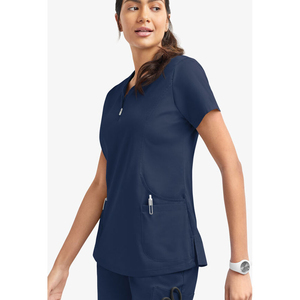 Conjuntos de Uniformes Quirúrgicos de Manga Corta para Mujer, Color Morado, Personalizados, de Poliéster y Algodón, Trajes para Médicos de Hospital, Uniformes de Enfermera - Product Image 4