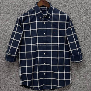 คอลเลคชั่นฤดูใบไม้ร่วง 2026 เสื้อเชิ้ตผ้าฝ้ายลายสก็อตแขนยาวสำหรับผู้ชาย ปกคอปกปักลายอเนกประสงค์ เสื้อเชิ้ตทอแบบเป็นทางการ มีสินค้าพร้อมส่ง - Product Image 2