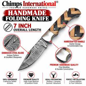 Cuchillo Plegable de Alta Calidad para Caza y Camping al Aire Libre con Mango de Madera Biselado, Cuchillo Táctico de Supervivencia al Aire Libre al por Mayor - Product Image 2