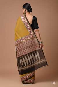 Sari de Seda Chanderi Ligero para Venta al Por Mayor - Product Image 4