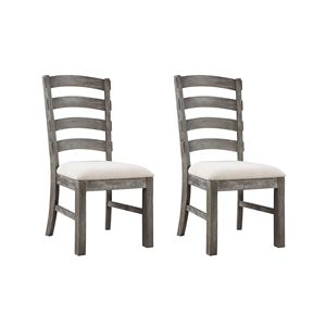 Wallace & Bay Rusti marrone imbottito sedie da pranzo Set di 2 - Product Image 1
