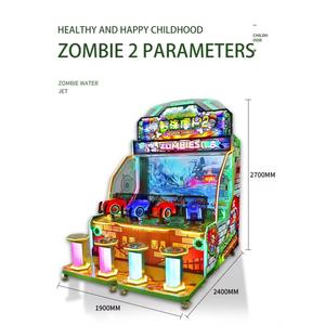 Wisdom Zombies 2 Machine de jeu d'arcade de luxe pour 4 joueurs, à monnayeur, simulateur de tir à jet d'eau avec lanceur de balles électronique - Product Image 2