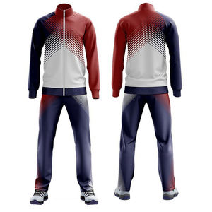 Top Quality Men's Sporty Tracksuit Full Length Solid Print Sublimation <b>Polyester</b> Quick Dry Regular Fit Autumn Wear For Unisex - Product Image 3
