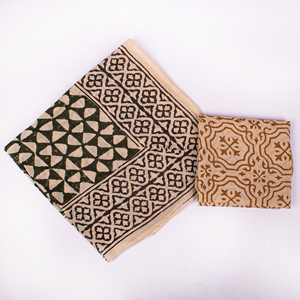 Bandana carré en coton fait main, imprimé au bloc, pour femme, idéal pour les voyages, couvre-tête et cou, style Bagru imprimé, vente en gros - Product Image 1