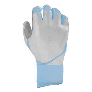 Guantes de Bateo de Cuero Azul Claro con Protección Acolchada en los Nudillos para Entrenamiento, Unisex, Adulto, Cierre de Velcro, Talla XXL - Product Image 3