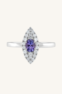 Ruby and Diamond <b>Ring</b> in 92.5 Sterling Silver KLSR-11707 - Product Image 6