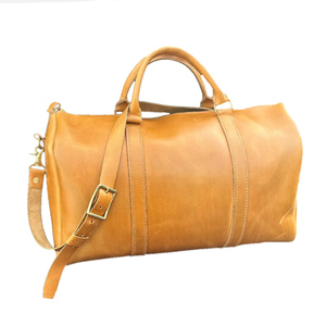 Vintage Genuine PU <b>Leather</b> Weekender <b>Bag</b> Large Capacity Travel Gym Sports Duffel Overnight Weekend Luggage Zipper Closure Men - Product Image 3