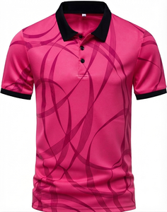 Camisa Ostriya para Hombre, con Bloques de Color, Estampado por Transferencia Térmica, Antiarrugas, Manga Corta, con Bolsillo, Informal, Tejida, Largo Regular, 100% 200g - Product Image 3