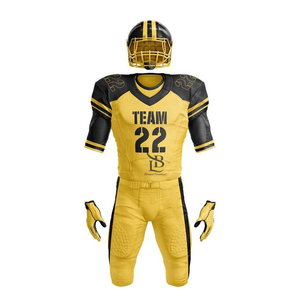 Cette tenue de football américain en sublimation 100 % polyester inclut un service professionnel pour les marques de détail haut de gamme. - Product Image 3
