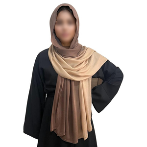 Pañuelo largo de gasa con degradado de color, elegante y modesto para mujer, ligero, transpirable, para uso diario, a la moda, para todas las estaciones, Raccoon - Product Image 1
