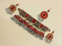 Ensemble de colliers choker afghans Kuchi faits main sur mesure, nouveau design 2024, en acier inoxydable, bijoux afghans pour mariage et événements.