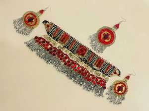Custom made Afghan Kuchi Handmade <b>Choker</b> Set 2024 New Design Stainless Steel Afghani Jewelry Sets for Wedding Wear and events - Product Image 3
