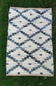 Offre spéciale : tapis de porte rectangulaire en coton et polypropylène, tapis de porte extérieur en maille en forme de D, idéal pour les portes d'entrée, les tables. - Product Image 2