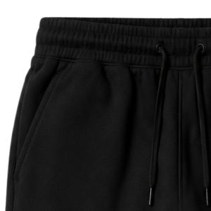 <b>Black</b> JJ Logo Embroidered Jogger Sweatpants with Elastic Waist Drawstring Side Pockets and Cuffed Ankles for Casual Sportswear - Product Image 4