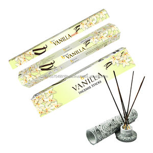 Varillas de incienso negras naturales de 9 pulgadas en caja Hexagonal, 20 varillas por paquete, uso religioso, Exportación a granel a Reino Unido - Product Image 5