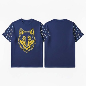 เสื้อยืดโอเวอร์ไซส์แขนสั้นพิมพ์ลายตัวอักษรสำหรับผู้ชาย ผ้าฝ้าย 100% ป้องกันขนร่วง สำหรับแฟชั่นวัยรุ่นชาย - Product Image 3